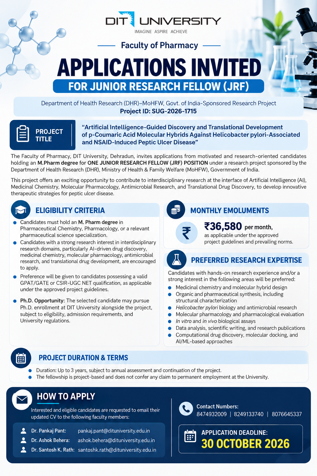 Junior Research Fellow Hiring